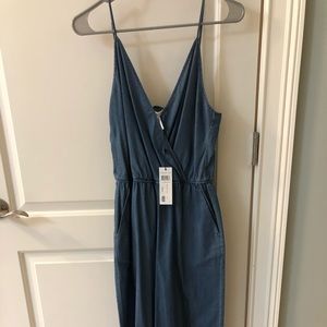 BCBG medium wash denim jumper